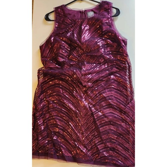 Vince Camuto Purple Sequin Dress - Picture 4 of 5